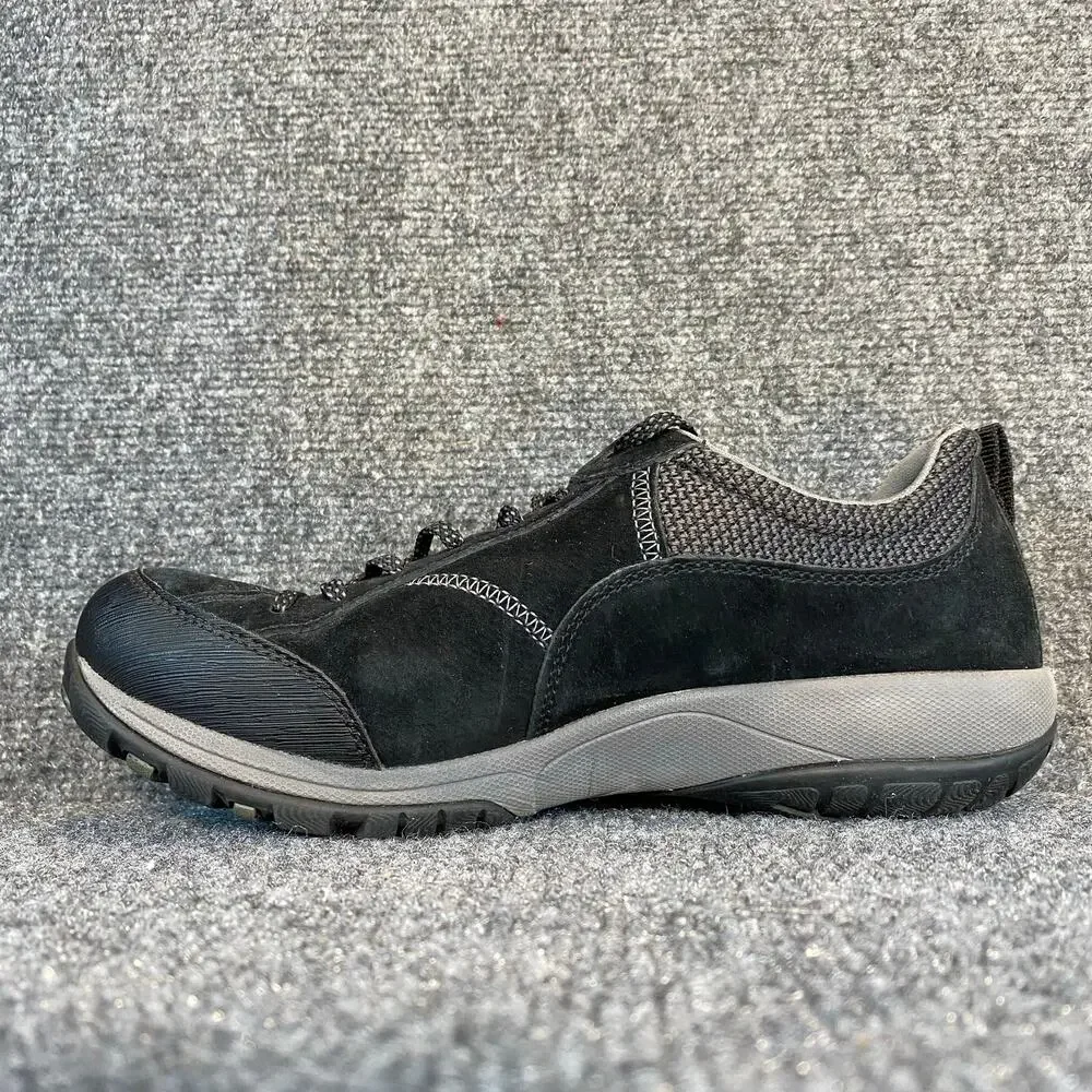 Dansko Women's Paisley Black Suede Waterproof Sneakers Comfort 40 Wide US 9.5-10